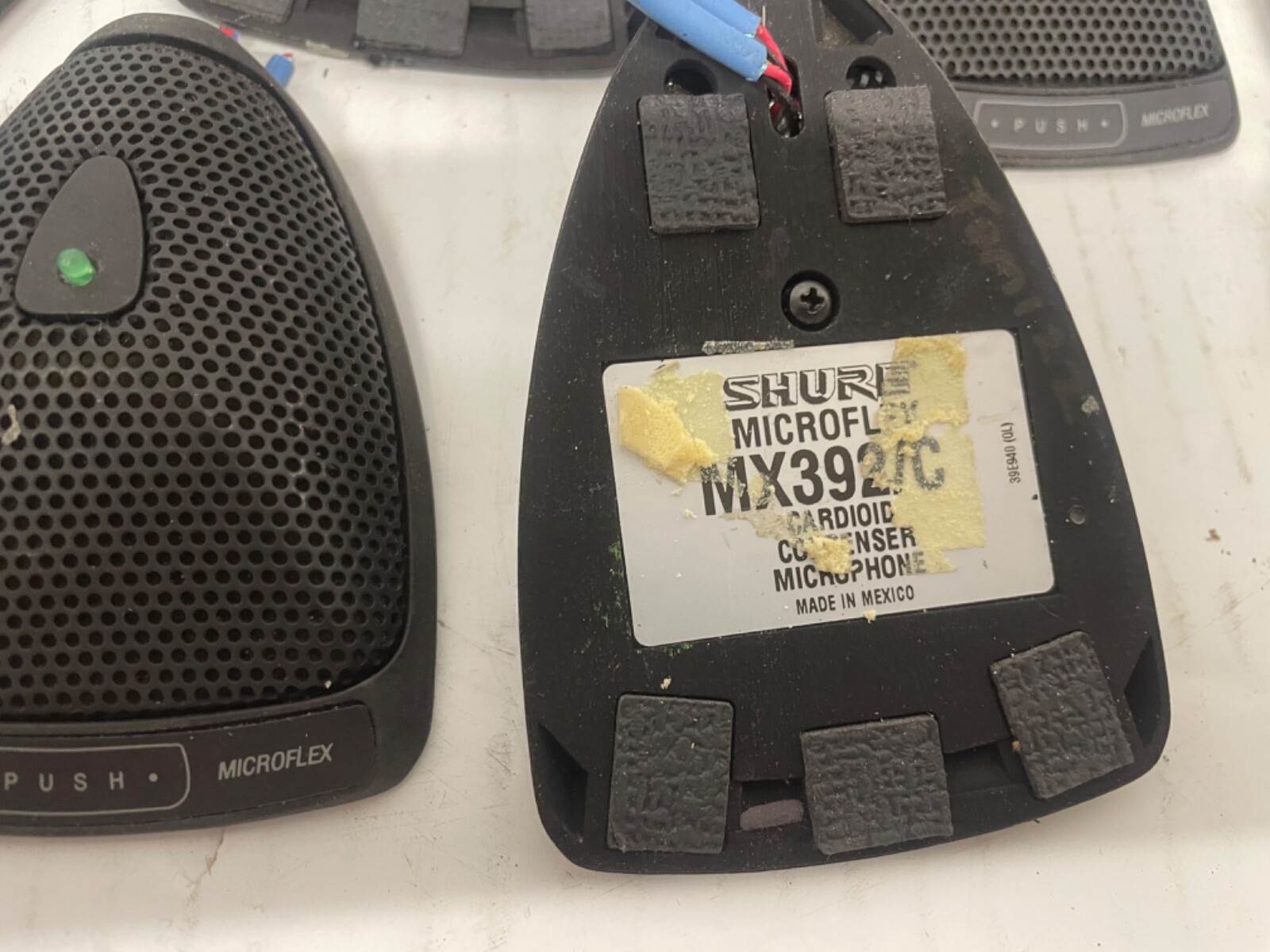 Shure MX392C Condenser Cable Professional Microphone LOT OF 8