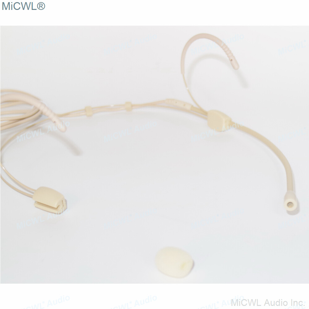 MiCWL Double ear Wearing Headset Microphone for Shure Sennheiser AKG MiPro ACT