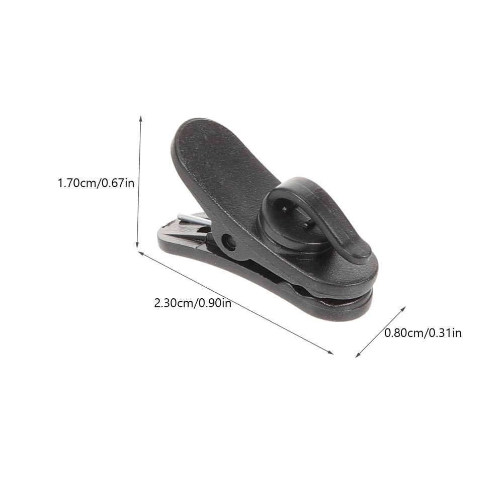 20 Pcs Lapel Collar Clamps Replacement Mic Clip Microphone Holder