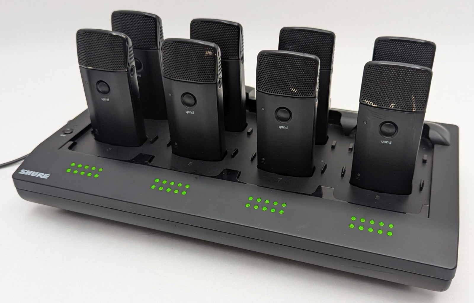 Shure MXWNCS8 8-Port Network Station Dock + 8x MXW6/C Z10 Wireless Transmitters