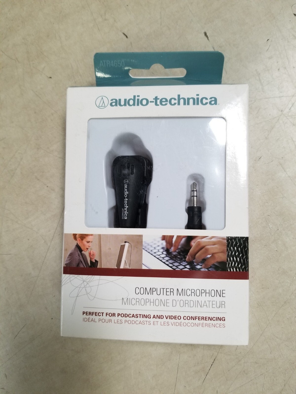 Audio Technica Computer Condenser Microphone – ATR4650 – 3.5mm 6′