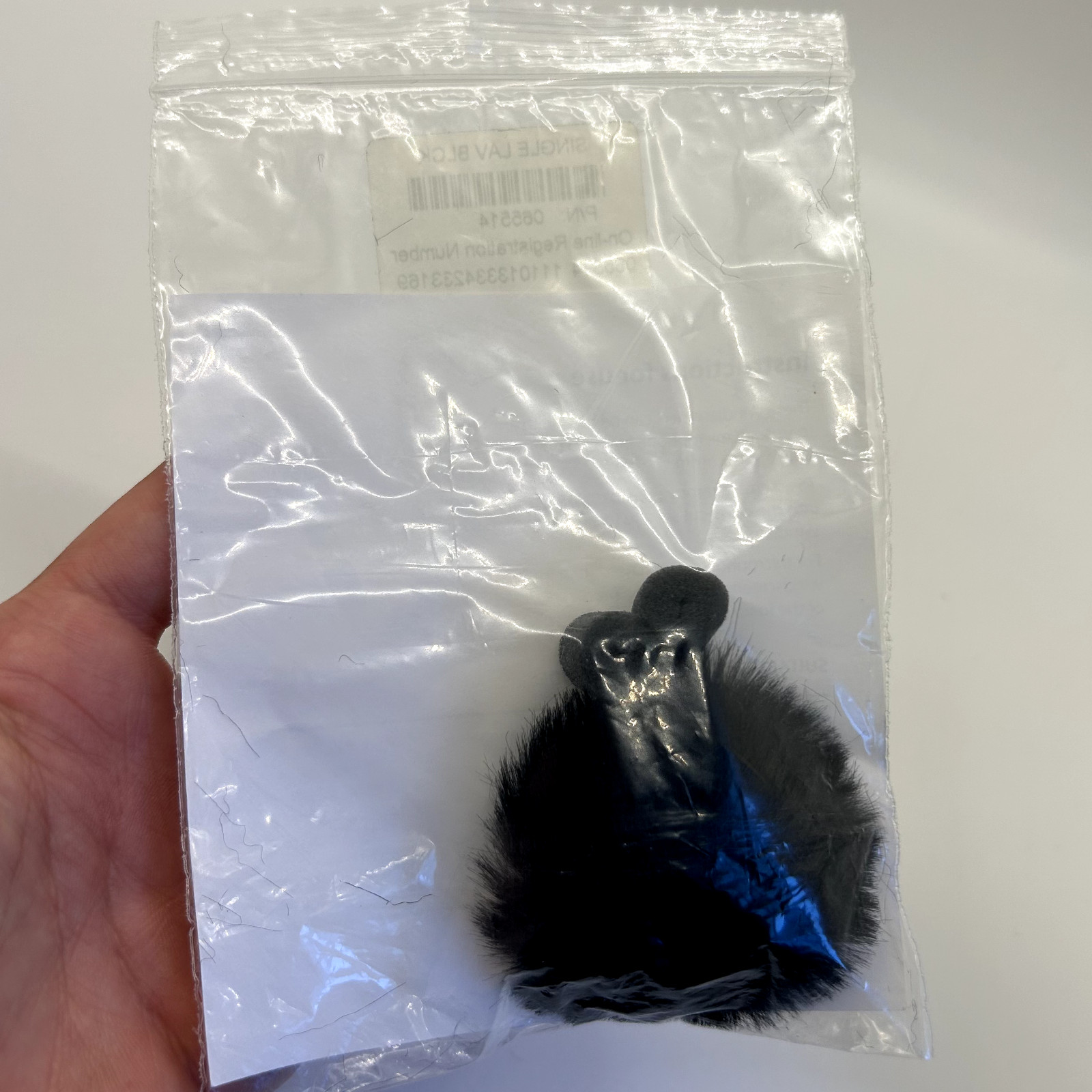 Rycote Single Lavalier Windjammer – White Grey Black