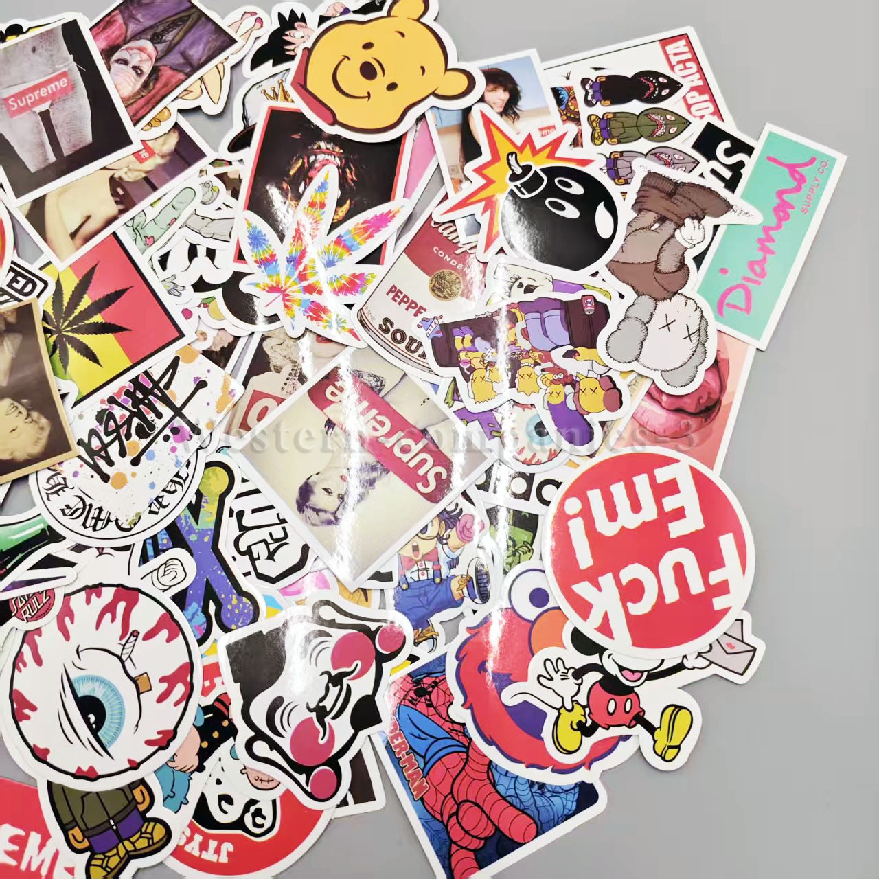100X Skateboard Stickers Bomb Vinyl Laptop Luggage Decals Dope Sticker USA