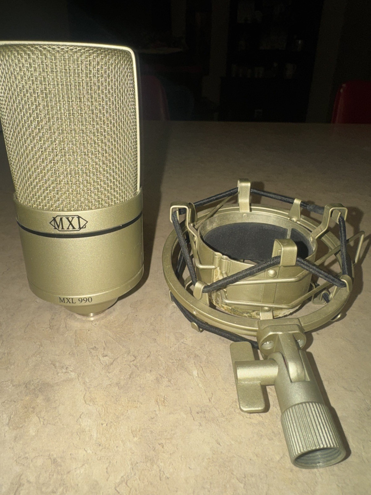 MXL 990 Condenser Wired Professional Microphone with Shock Mount