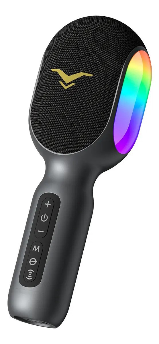 Wireless Bluetooth Karaoke Microphone, 5-in-1 Portable Microphone with Speaker