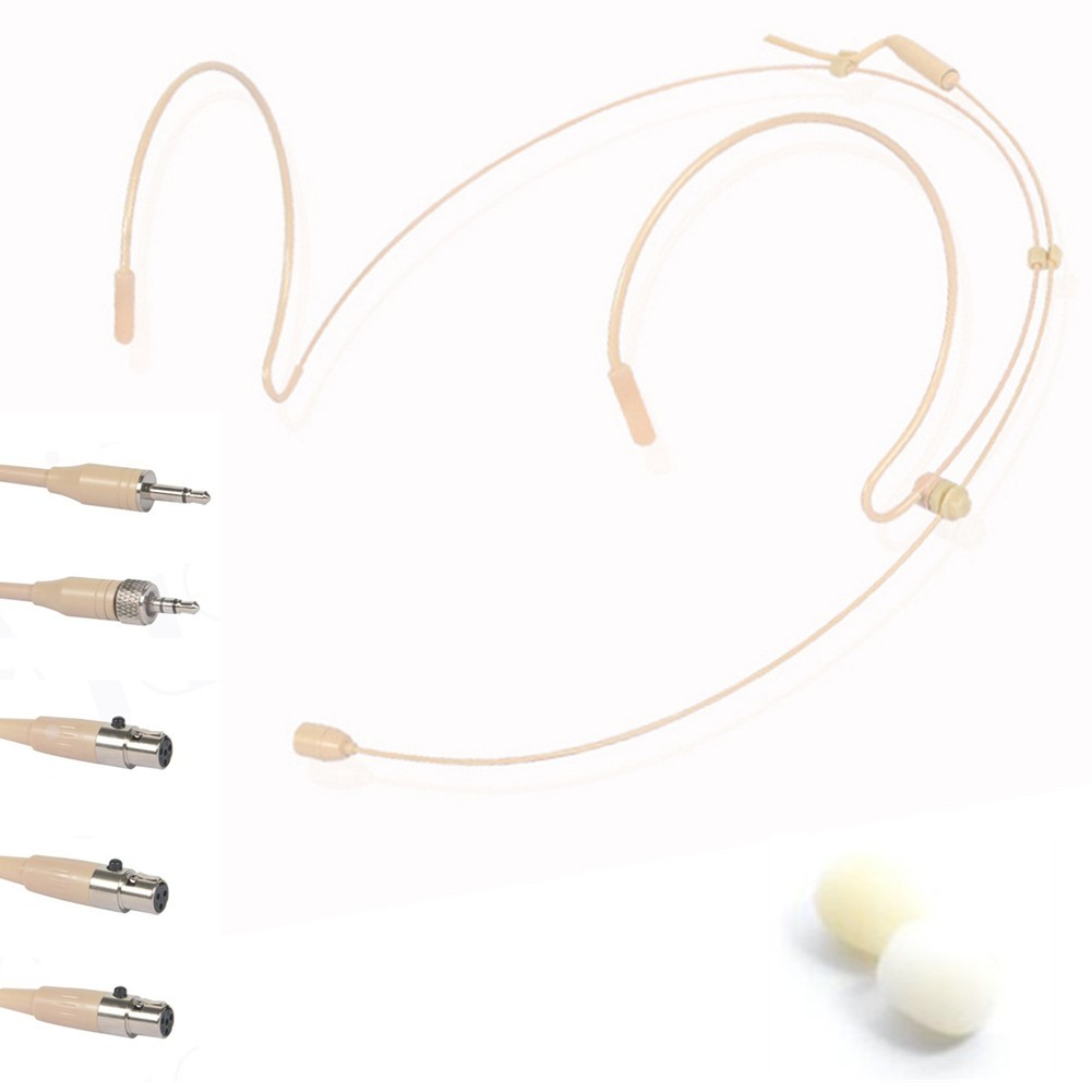 Double Earhook Headset Mic Headworn Microphone For For For For Shure Wireless