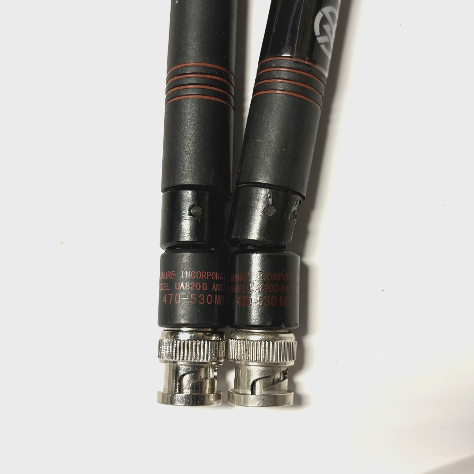 Shure UA8-470-530 ½-Wave BNC Antenna Pair 470–530 MHz (Used)