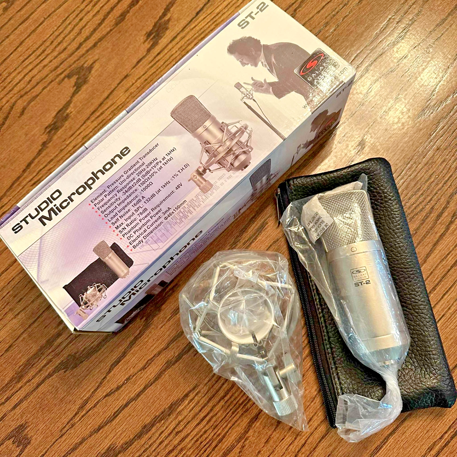Galaxy Audio ST-2 Studio Condenser Microphone New Old Stock Never Used