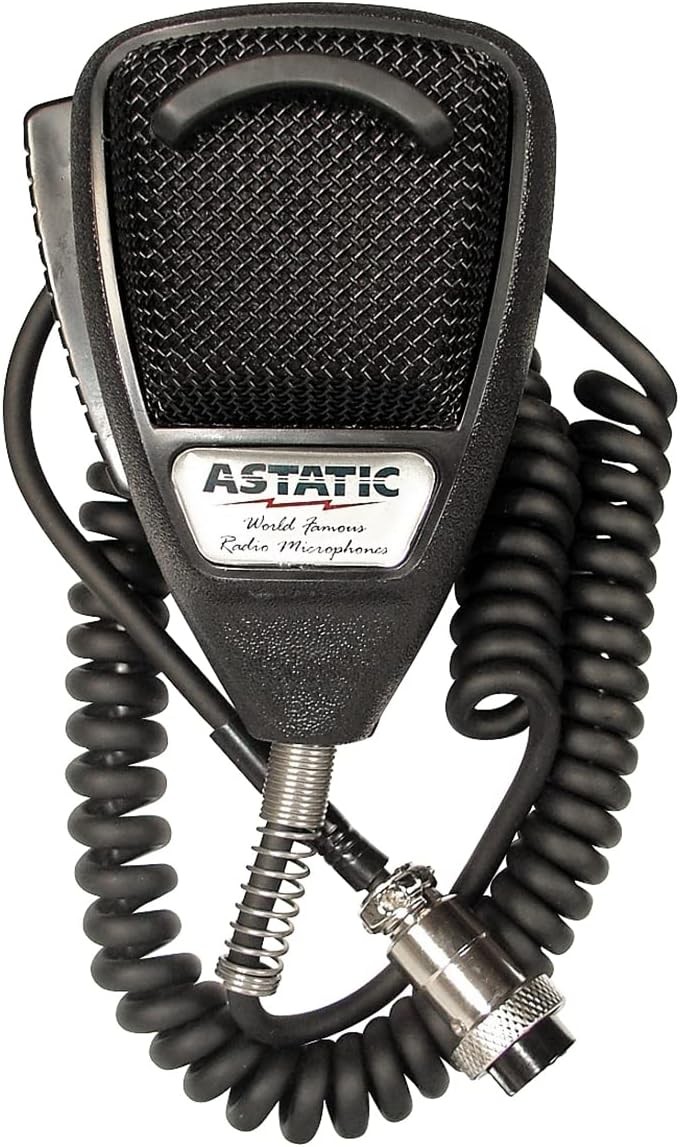 ASTATIC 302-10001 4-Pin Noise-Cancelling Microphone (Black)