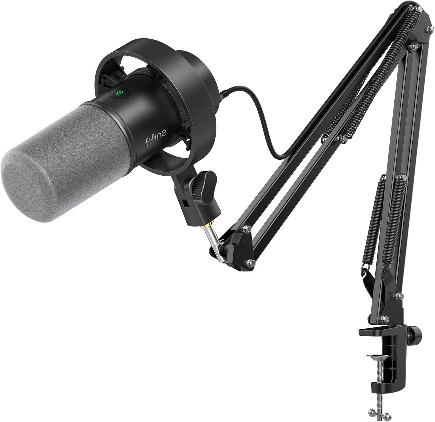 K688 Podcast Microphone Kit USB/XLR Dynamic Microphone w Boom Arm 4 PC/XLR Mixer