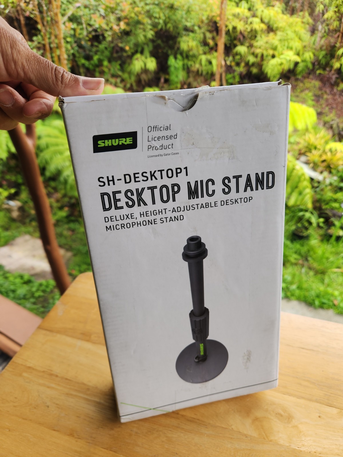 Shure by Gator SH-DESKTOP1 Microphone Stand – Black