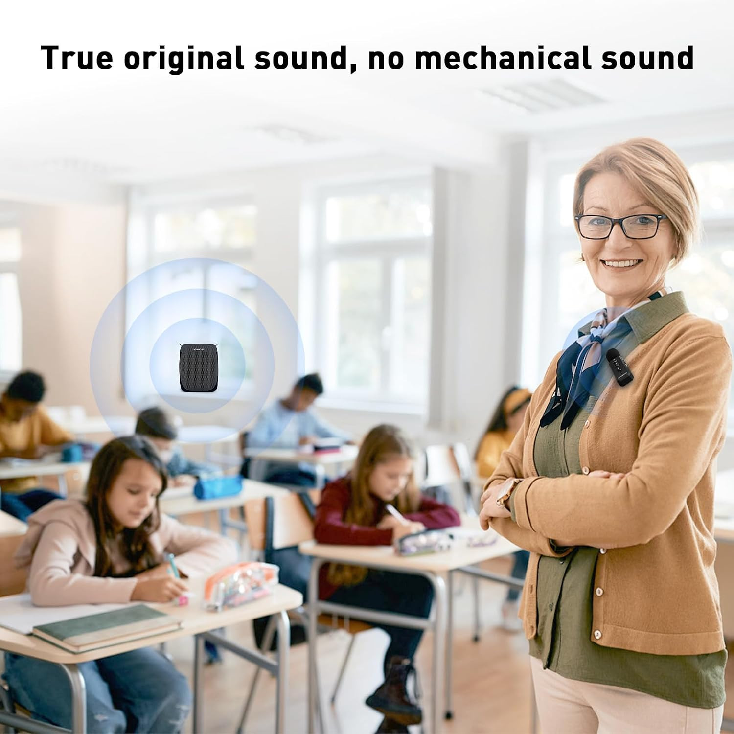 Voice Amplifier with Wireless Lavalier Lapel Microphone for Teachers,2025 New Pe