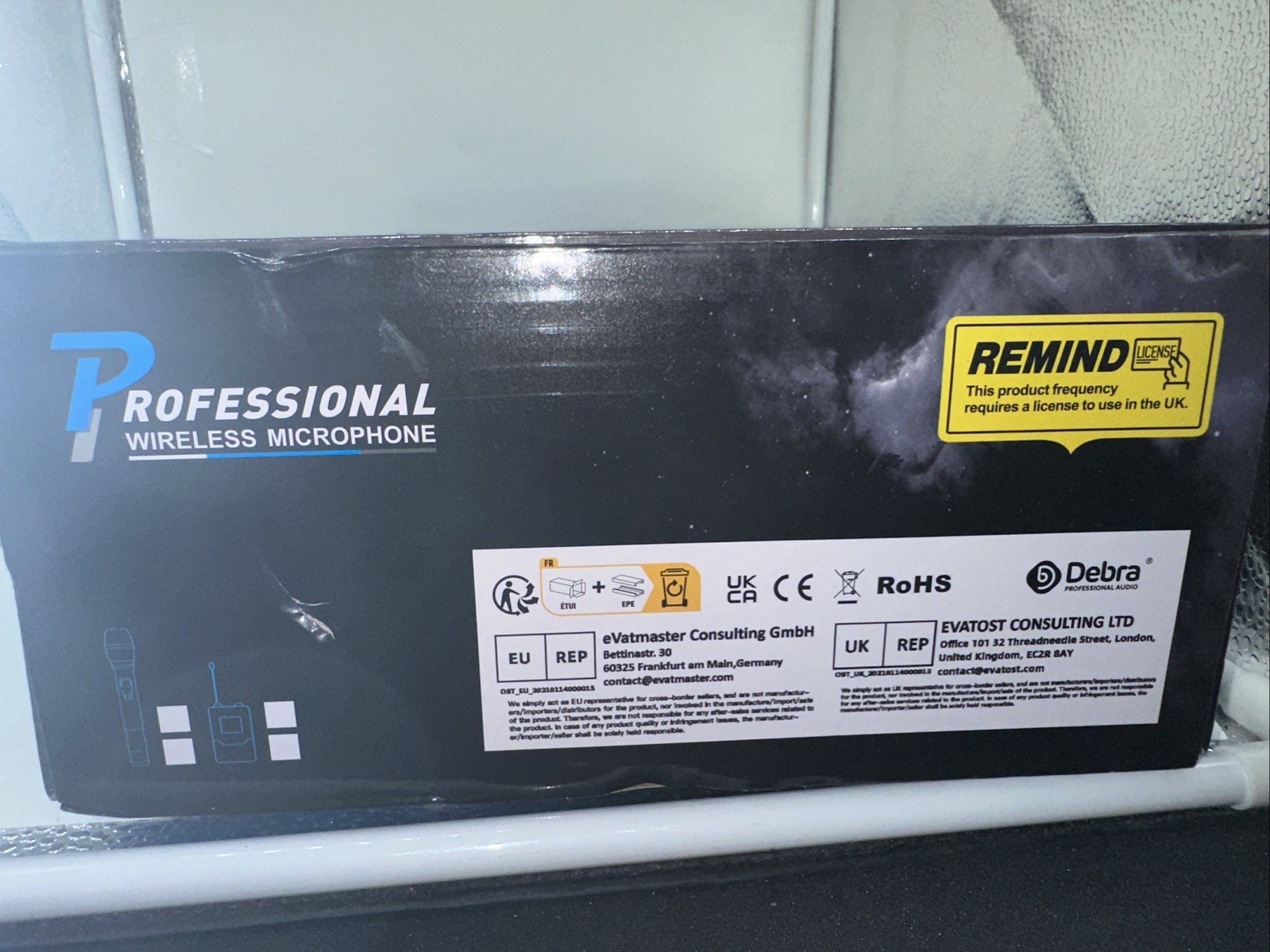 Debra Professional Audio AU-400 4 Handheld Microphone Set New In Box