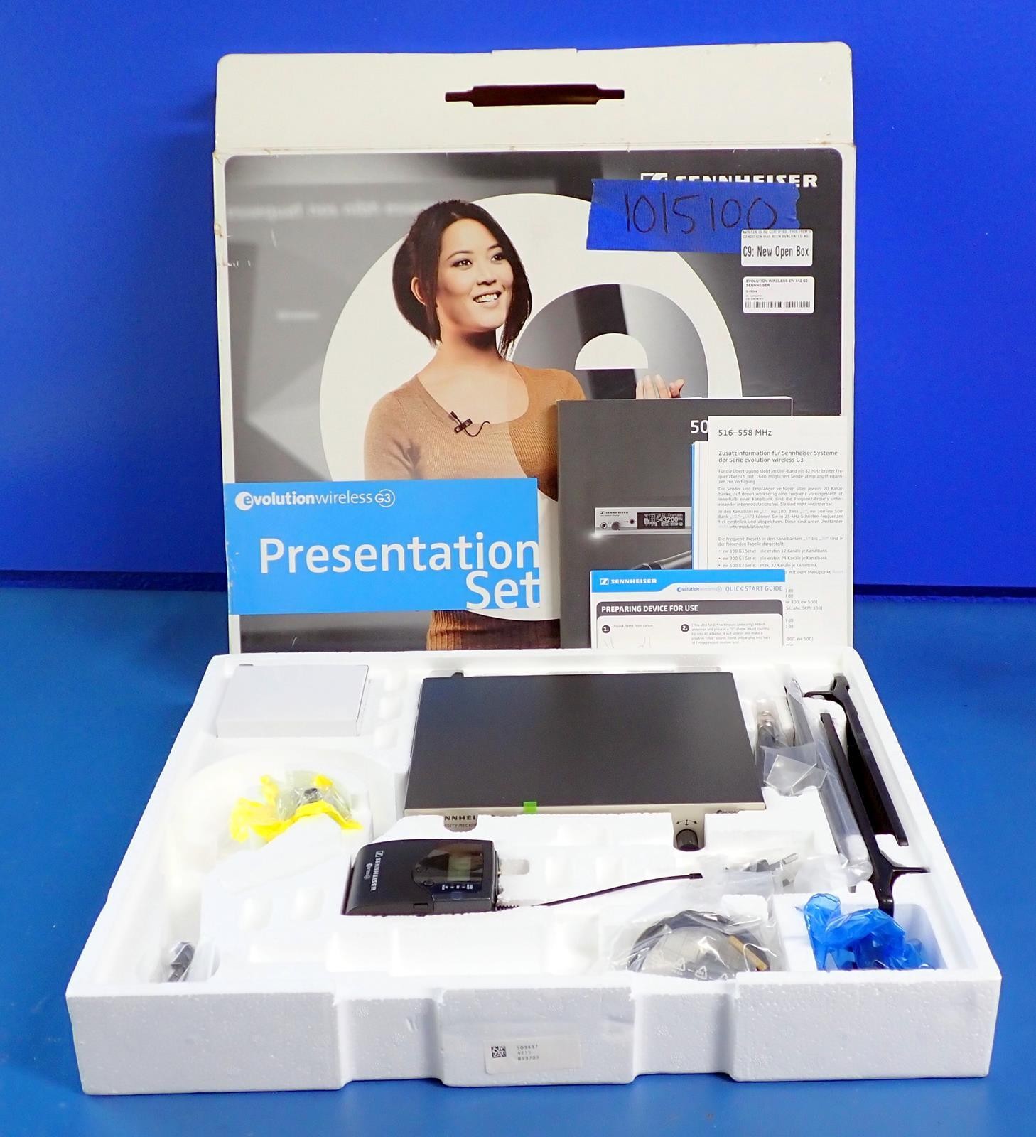 SENNHEISER EVOLUTION WIRELESS EW 512 G3 Presentation Set 516-558MHz | NOB!