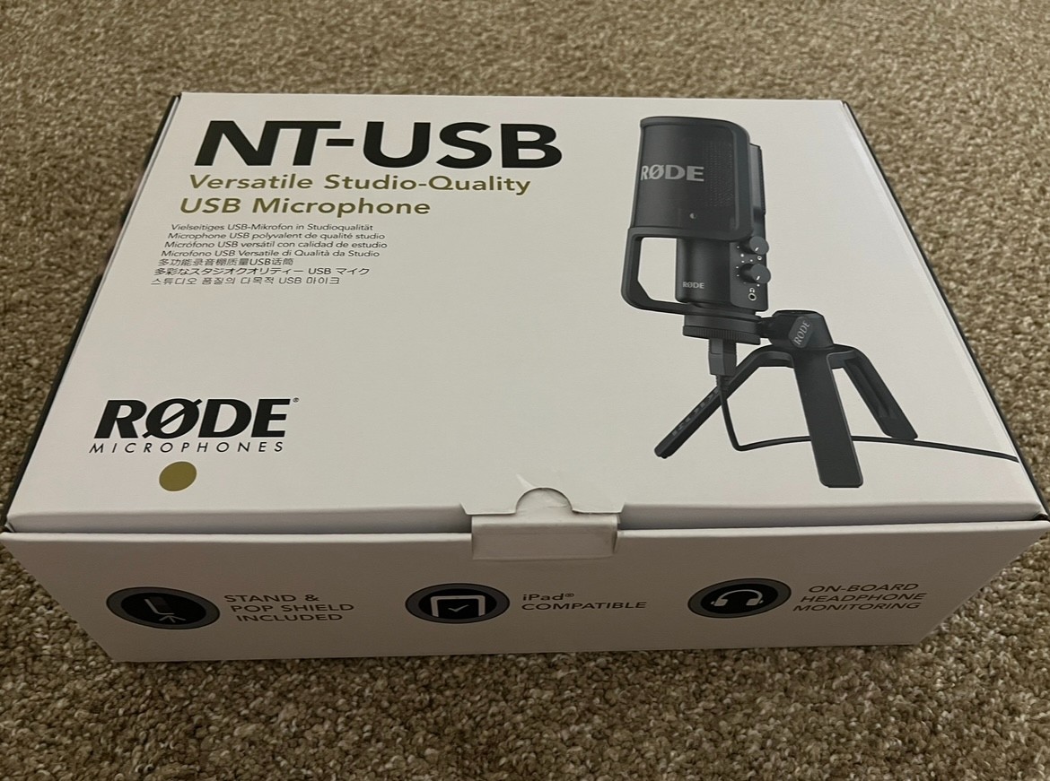 🎤 Rode NT-USB Microphone – Open Box / Never Used, All Accessories, $169