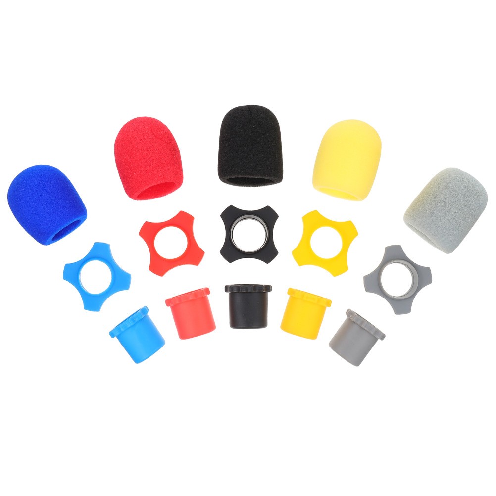 5 sets of Mic Protectors Professional Protectors Microphone Anti-rolling Rings