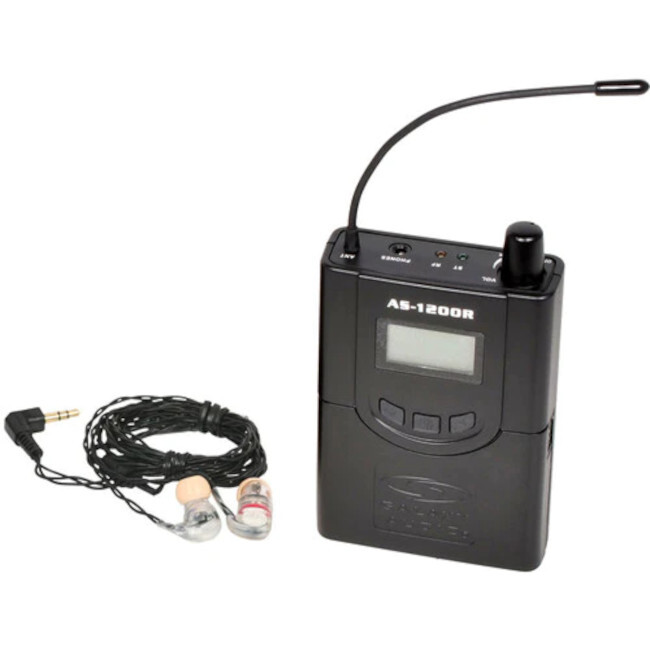 Galaxy AS-1206R AnySpot Wireless IEM Receiver, D Band w/ EB6 Earbuds