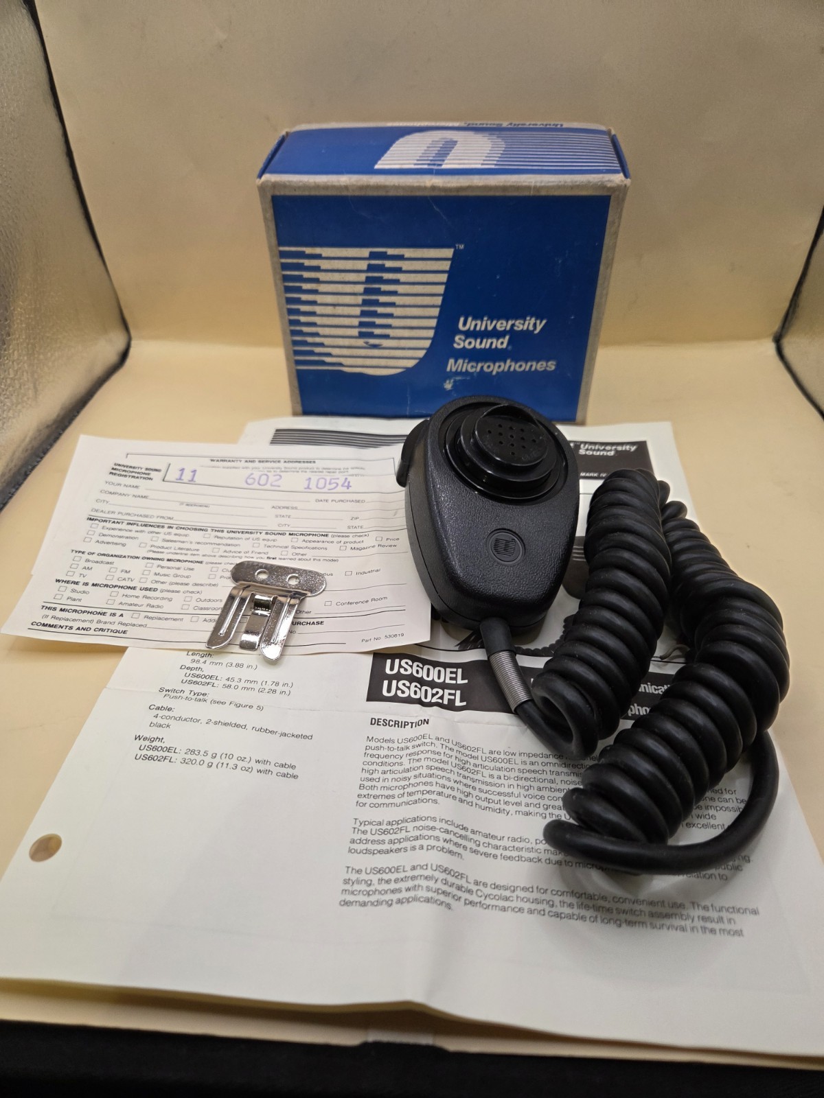 NEW US602FL Dynamic PPT Hand Mic Noise Cancelling University Sound