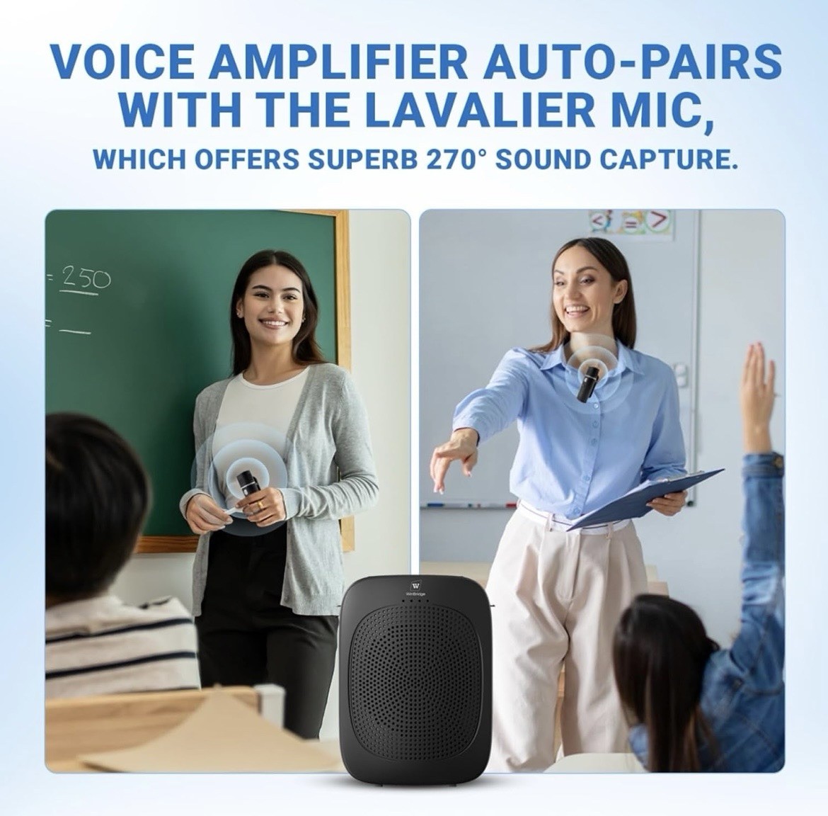 Bluetooth Voice Amplifier with Wireless Lavalier Lapel Microphone C006 NEW