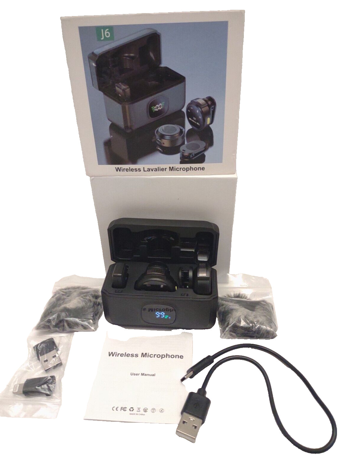 Lavalier Microphone Wireless Audio Video Recording Mini Mic For Android/iOS