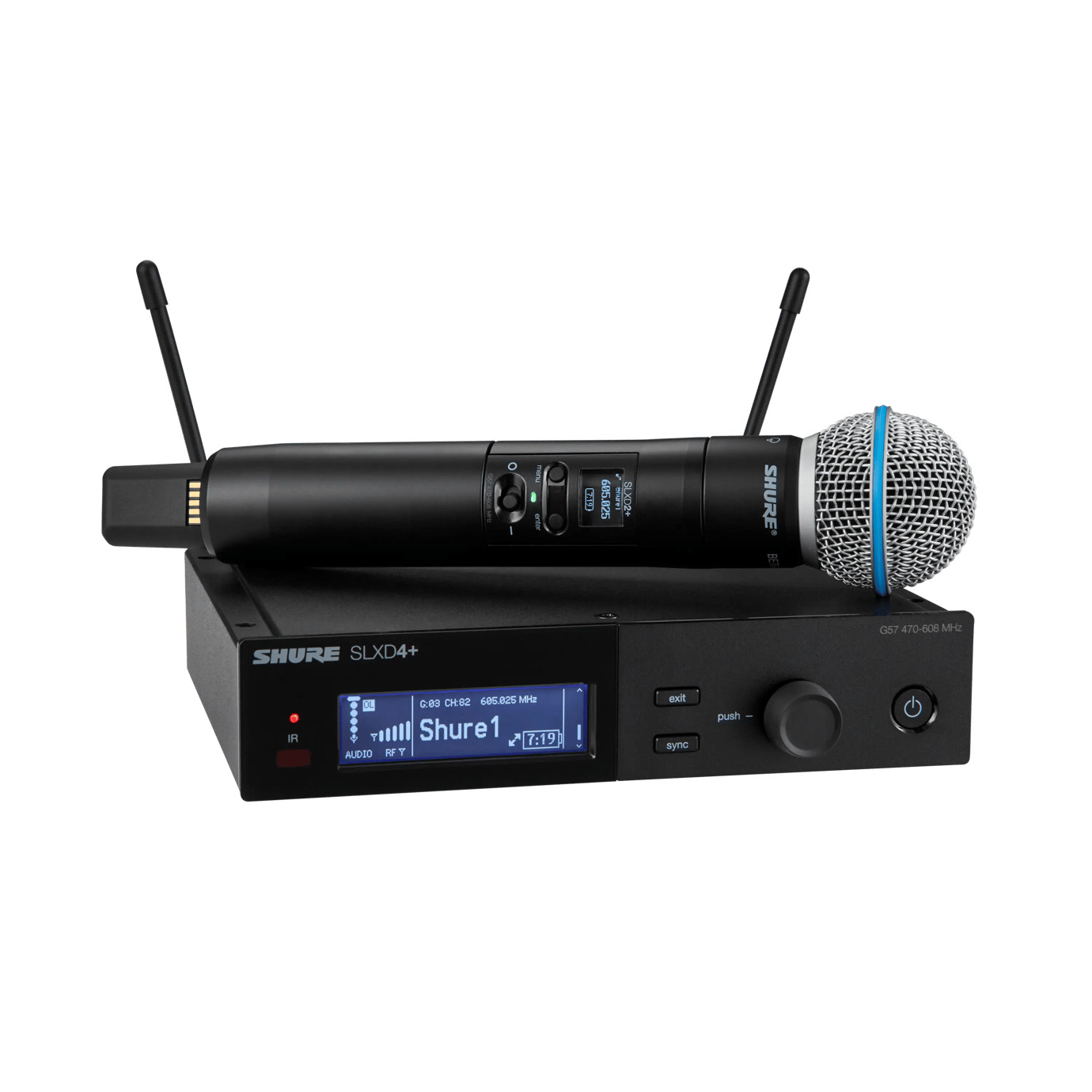 Shure SLXD24+/B58 Digital Wireless Beta 58A Supercardioid Dynamic Microphone