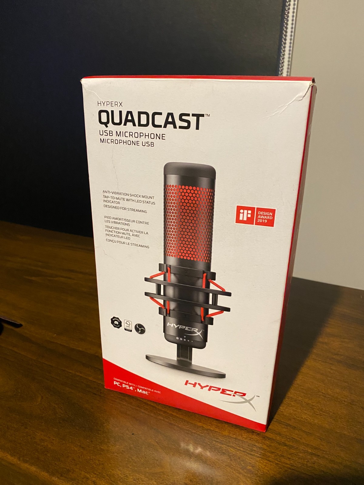 Hyper X Quadcast Microphone (NEVER USED)
