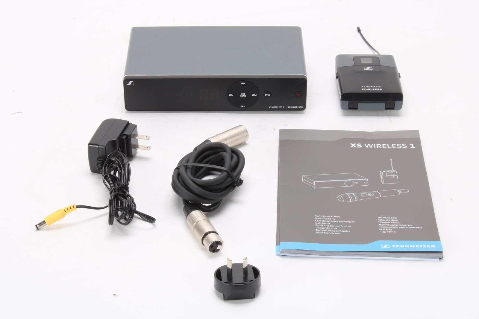 Sennheiser EM-XSW1 Wireless Receiver 569.150MHz With SK-XSW Bodypack Transmitter