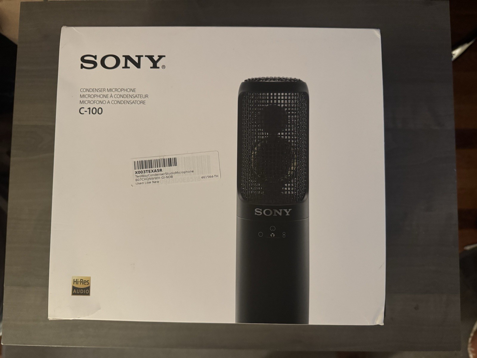 Sony – C-100 – Two Way Condenser Microphone – Black