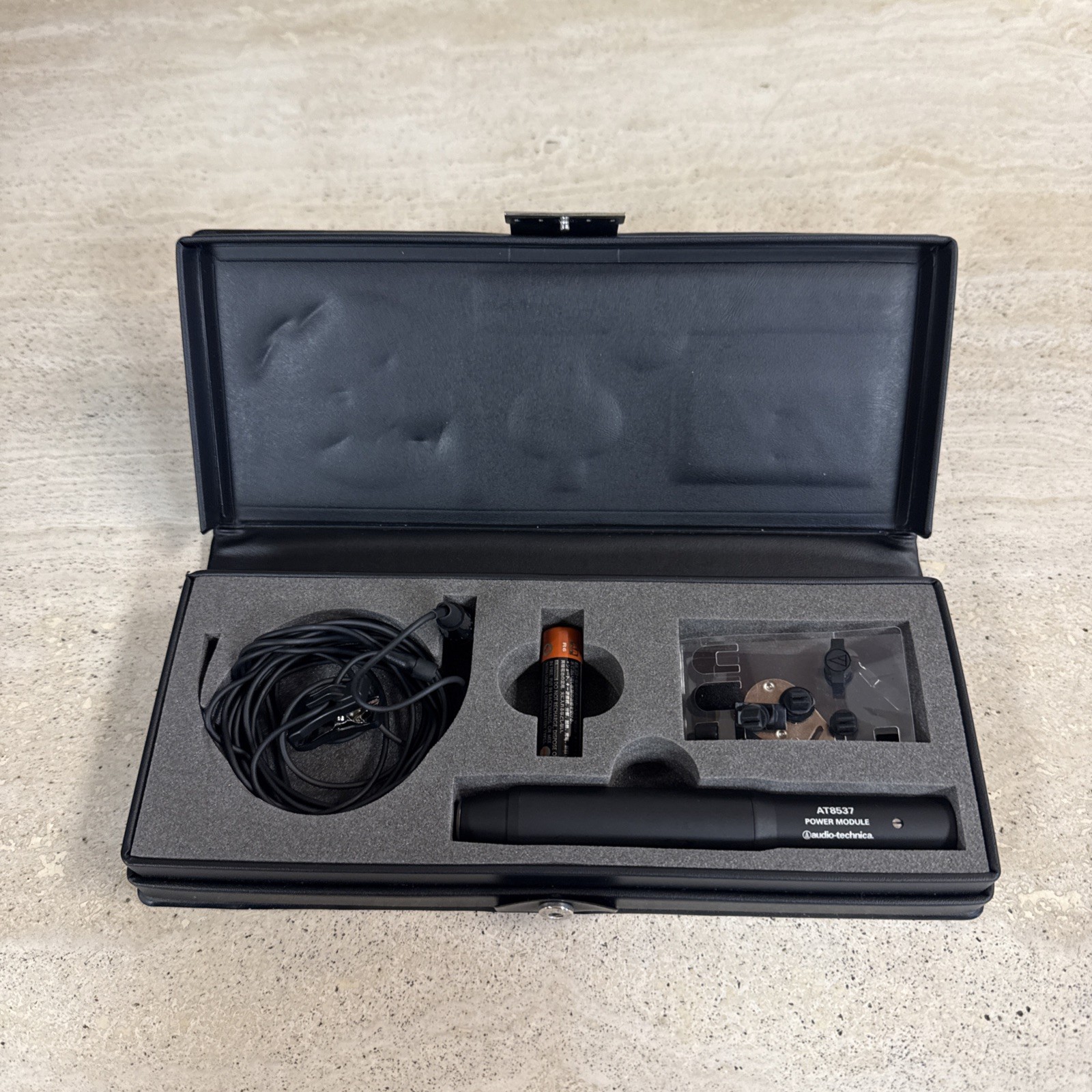 Audio-Technica AT8537 Power Module & Lavalier Microphone – VG condition