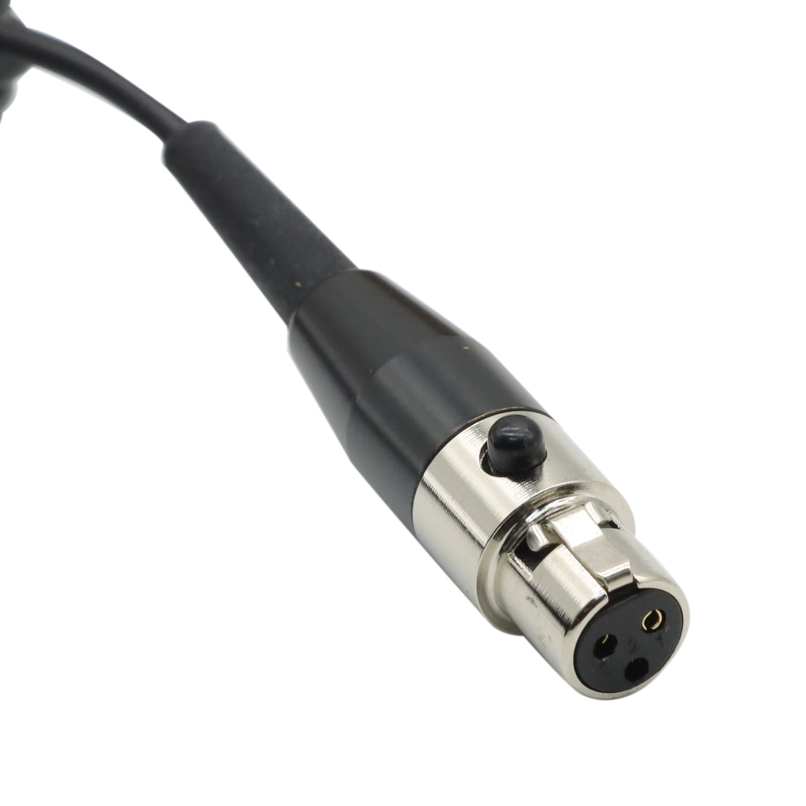 Black Lavalier Lapel Tie Clip Microphone For AKG Samson Wireless mini 3 Pin XLR