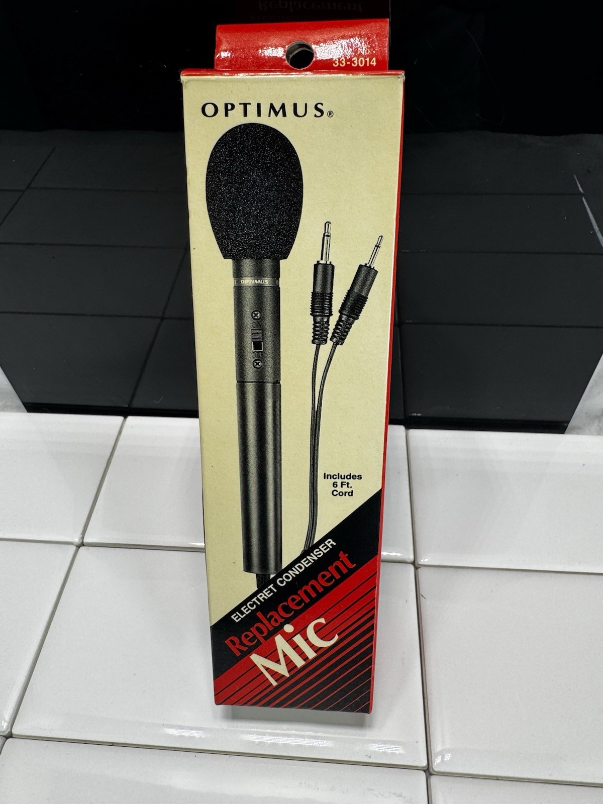 Optimus 33-3014 Omnidirectional Electret Condenser Microphone New old stock