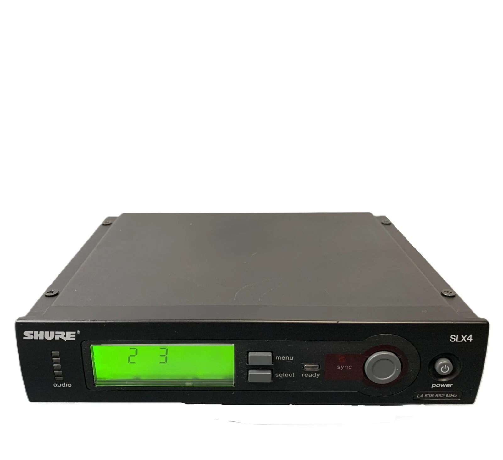SHURE SLX4 J3 572-596 MHZ WIRELESS RECEIVER (NO POWERCORD NO ANTENNAS)