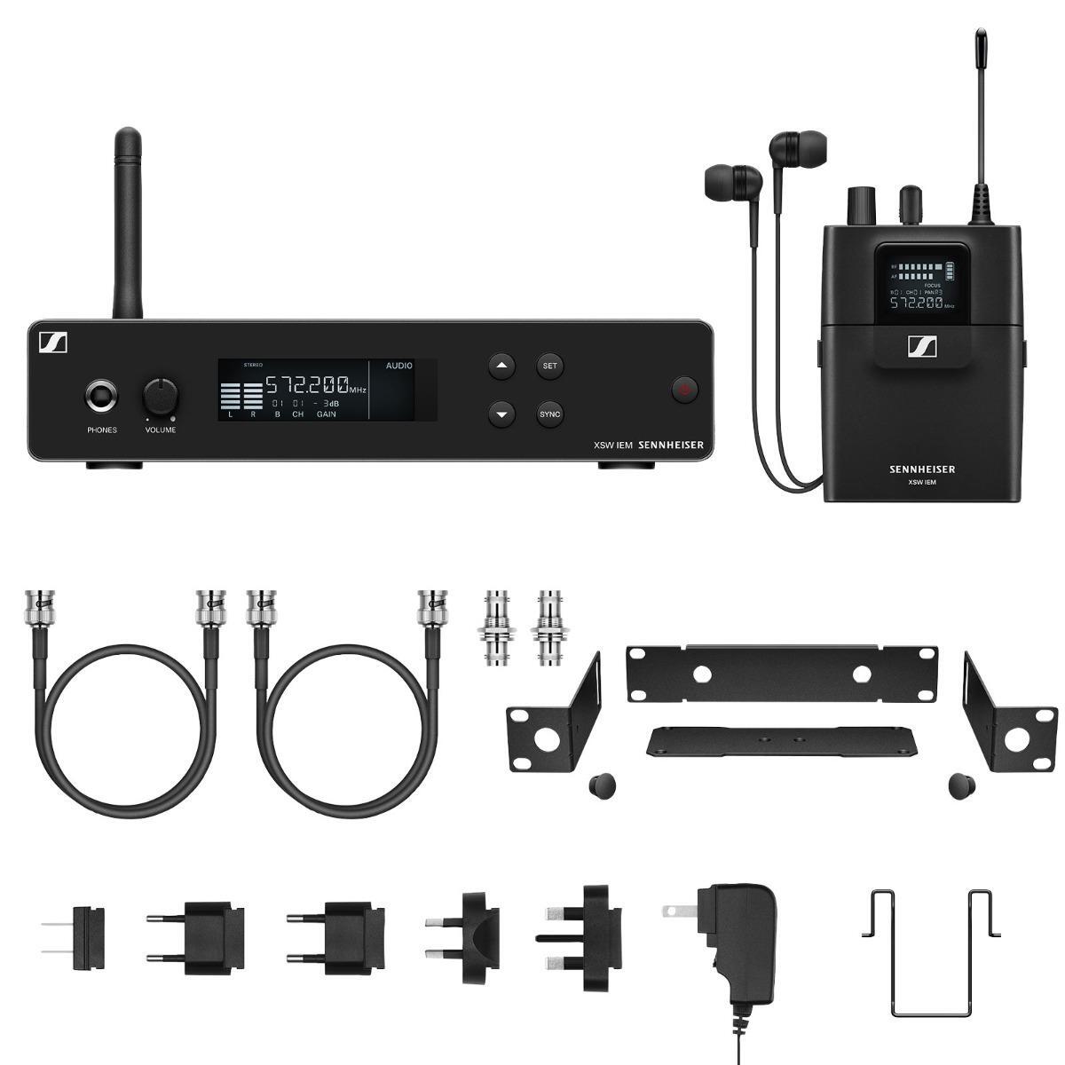 Sennheiser XSW-IEM-SET-B Complete Set In-Ear Headphones Monitoring Freq Range B