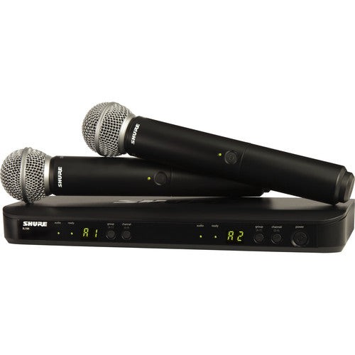 Shure BLX288/SM58 Dual-Channel Wireless Microphone System with SM58 Capsules-H9