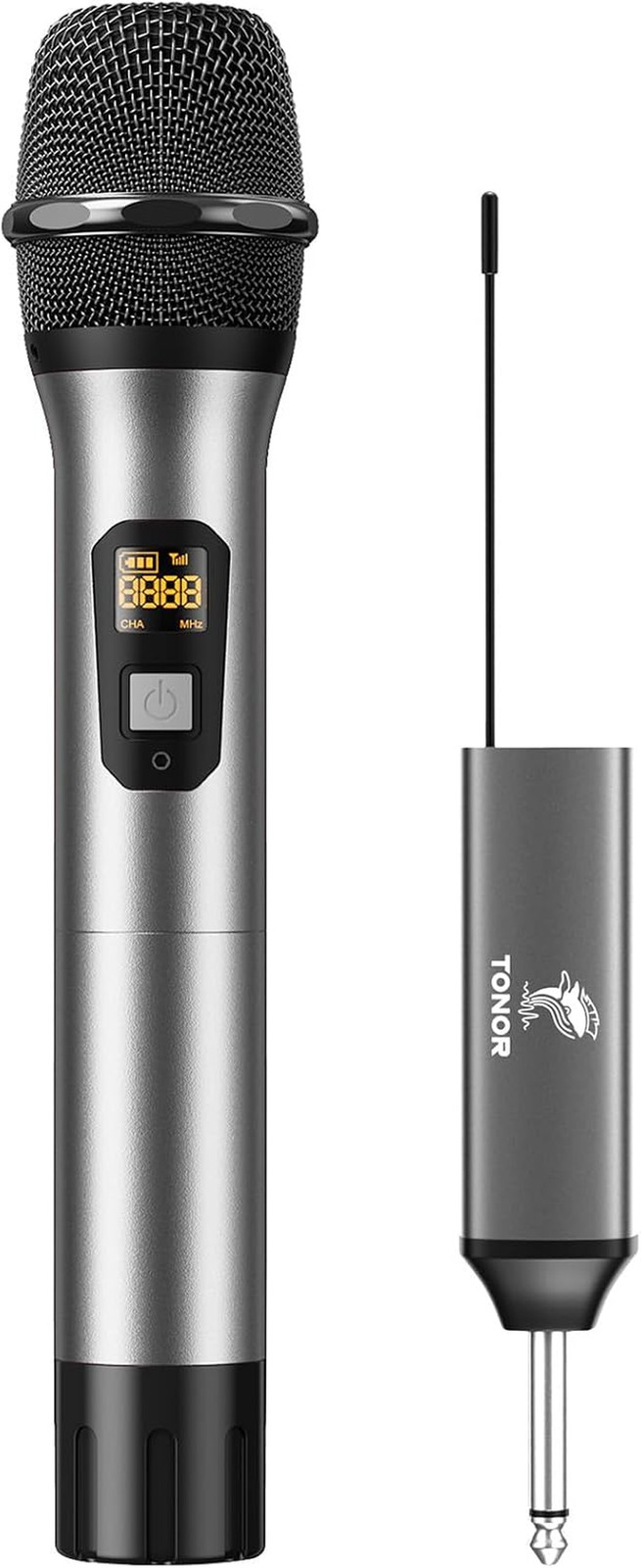 Micrófono inalámbrico, sistema de micrófono de mano inalámbrico de metal UHF