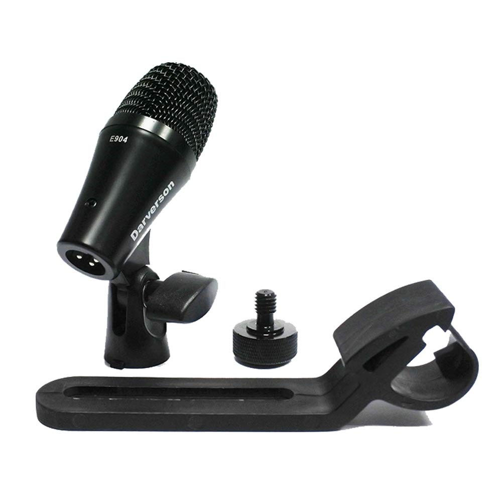Cardioid Dynamic Tom Snare Drum Microphone Mic Percussion Fixed Holder Mount