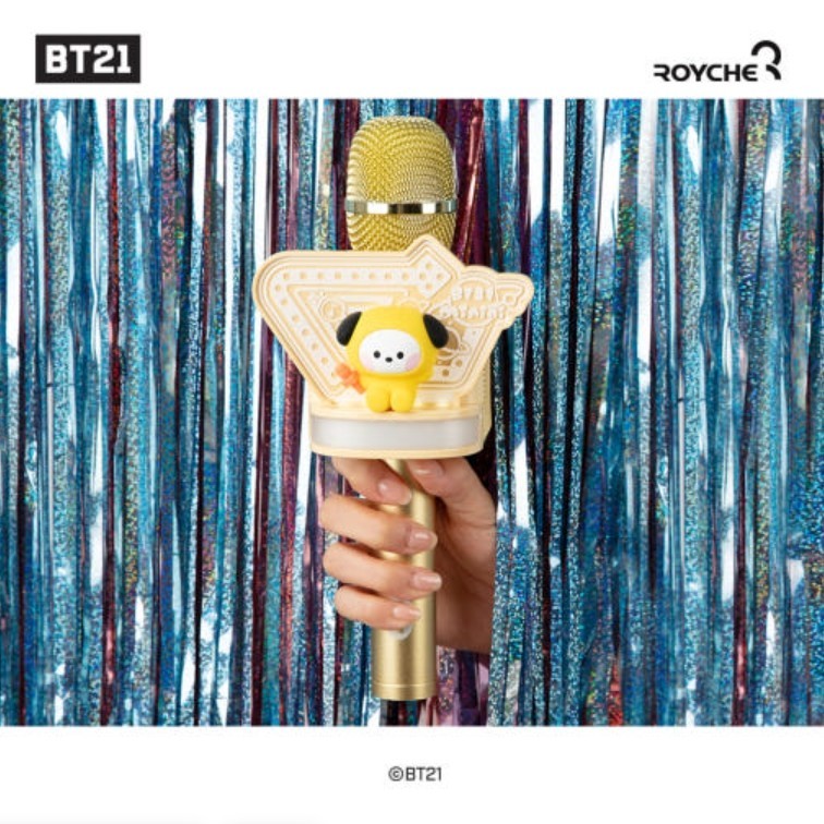 BTS BT21 Official LED Wireless Bluetooth Microphone Speaker