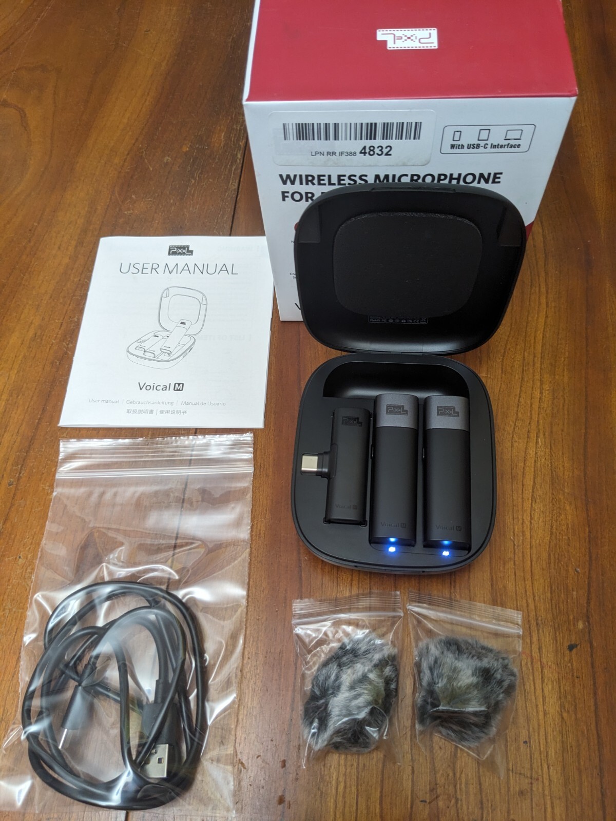 Pixel Voical M – UHF Wireless Lavalier Microphones For Phones USB-C ONLY -2 Mics