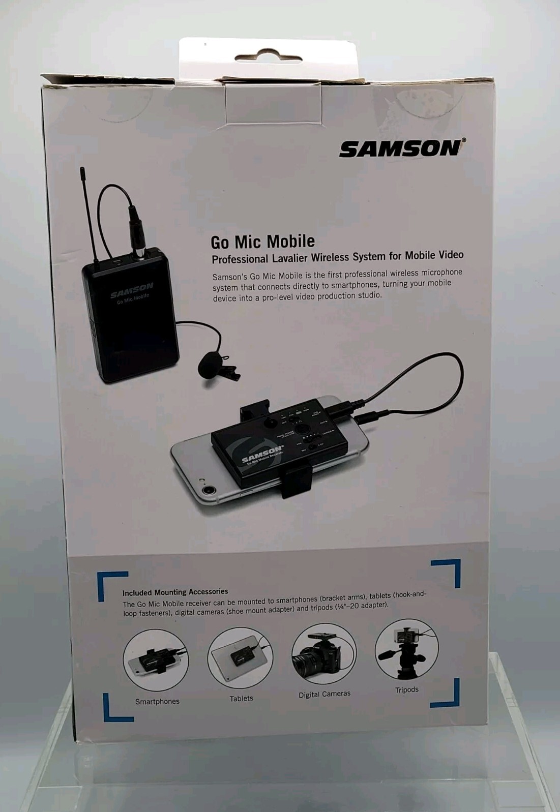 Samson Go Mic Mobile Receiver with LM8 Lavalier and Belt Pack Transmitter