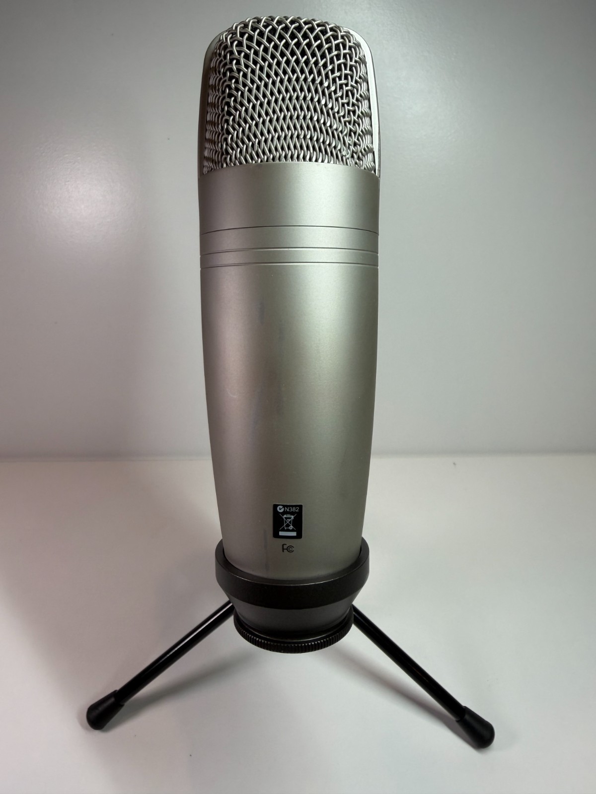 Samson C01U USB Studio Condenser Microphone Complete Box Stand Cable Tested