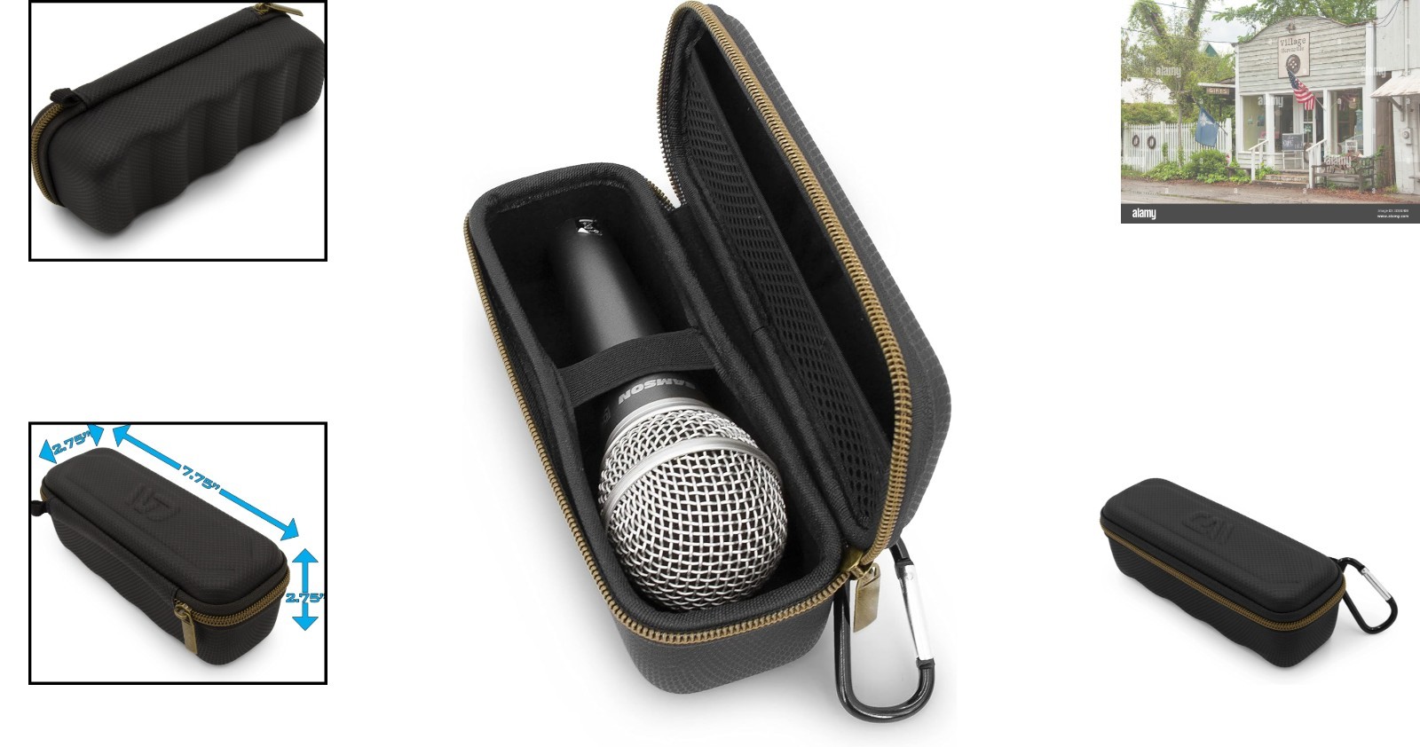 Compact Microphone Case for Wired Mics Up to 6.75” – Portable Protection