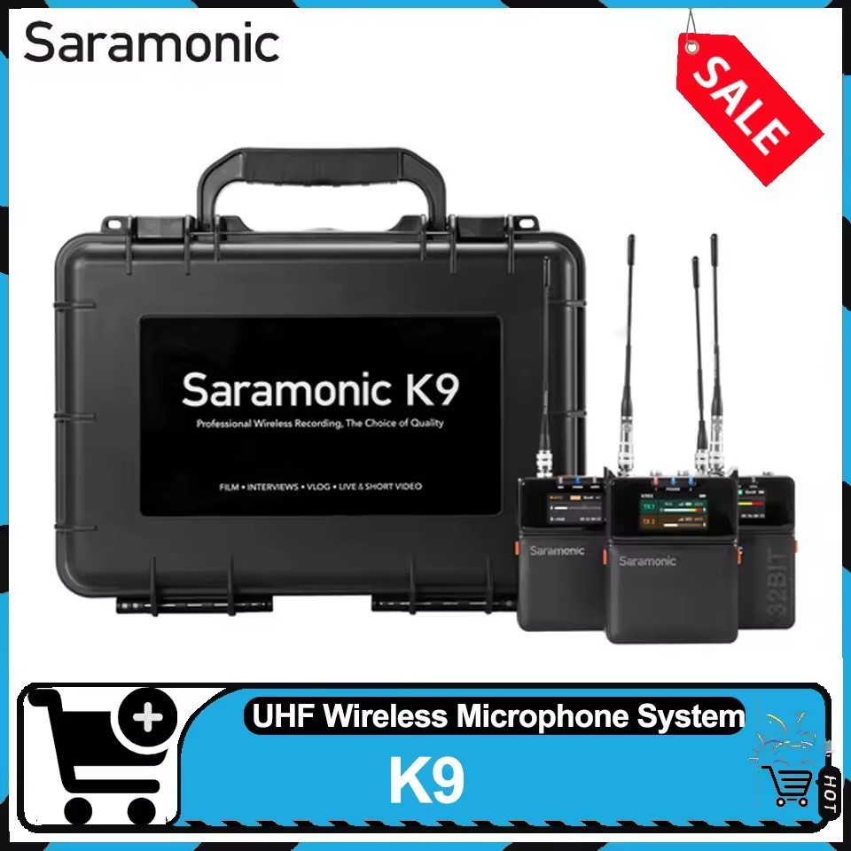 Saramonic K9 UHF Digital Wireless Microphone System with 32-Bit Float/Time Code