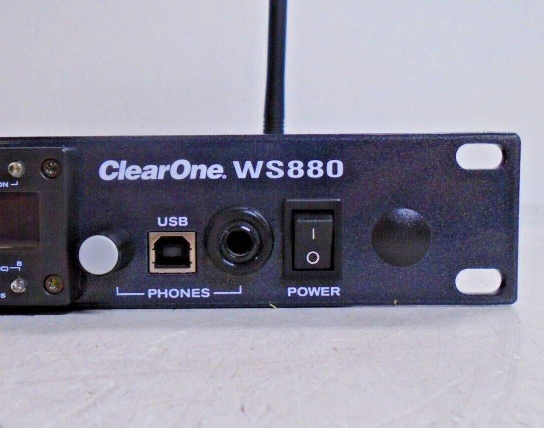 ClearOne WS880 Digital Wireless Microphone Receiver | w/x2 UA8-470-542 Antennas