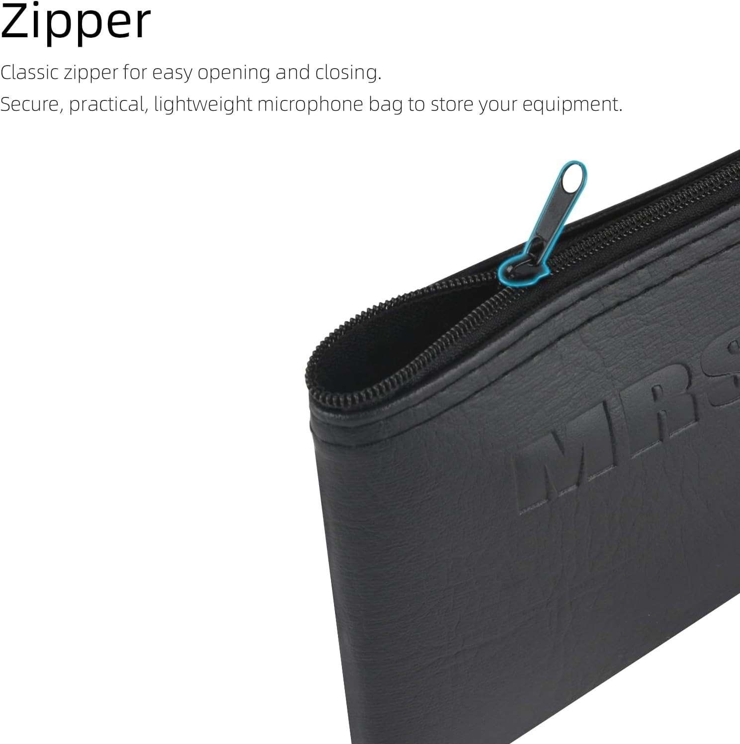Compact Shockproof Mic Storage Bag – Water-Resistant Zipper Pouch 11.4″x4.72″