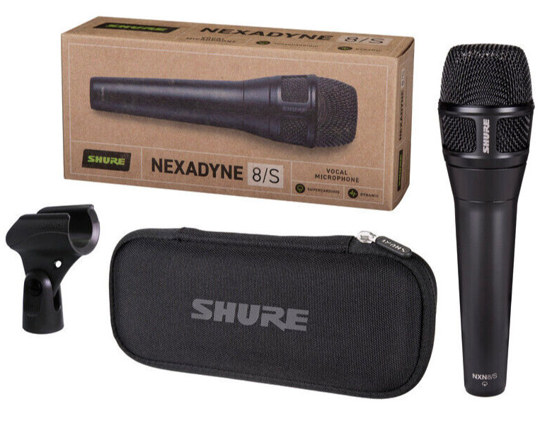 Shure Nexadyne 8/S Professionall Supercardioid Dynamic Vocal Microphone NXN8/S