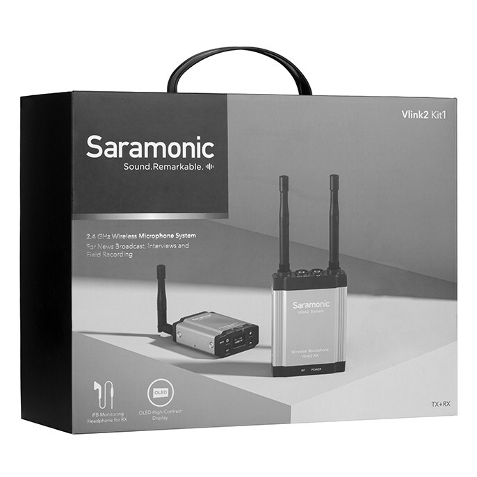 SARAMONIC Vlink2 Kit 1 Wireless 2.4GHz Lavalier Microphone System w/IFB Talkback