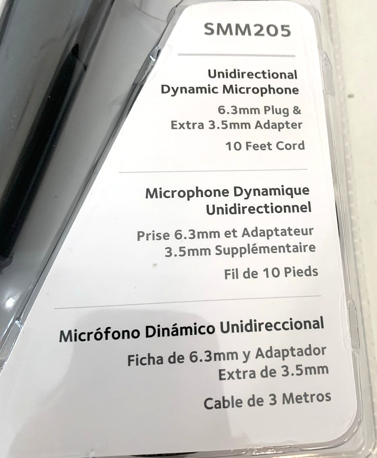 The Singing Machine SMM205 Dynamic Professional Microphone New Sealed