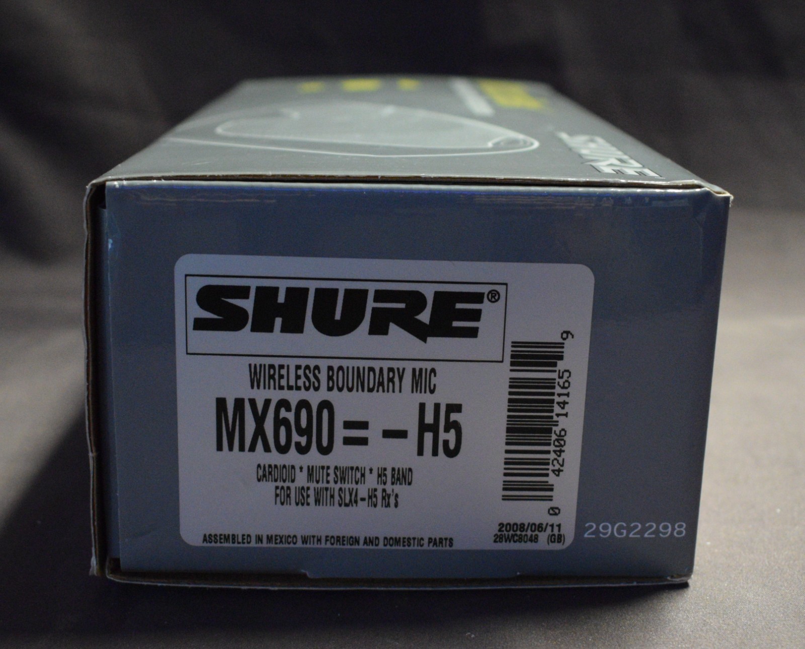 Shure MX690 H5 518-542MHz Wireless Boundary Microphone Transmitter