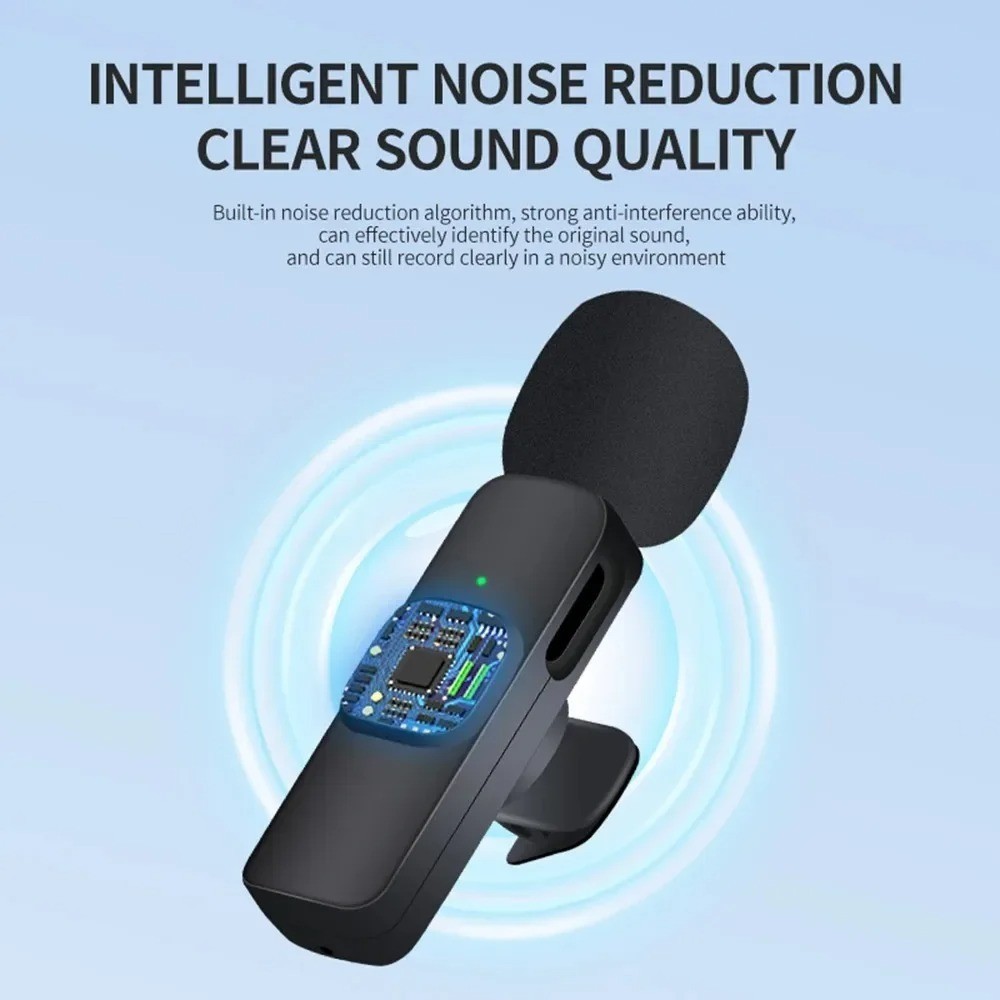 Lavalier Wireless Bluetooth Mic – Portable Mini Microphone for Type-C