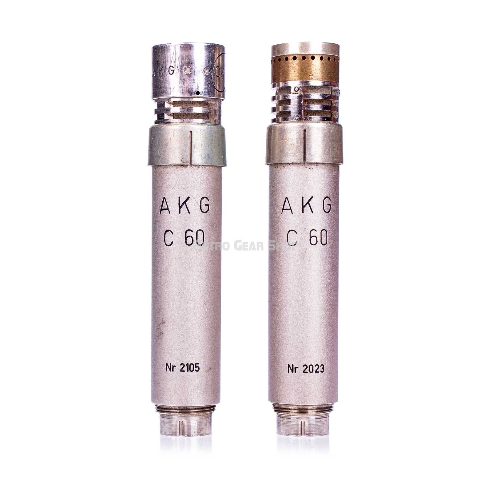 AKG C60 Tube Condenser Microphone Pair with N60A PSU CK28 Capsule AC701